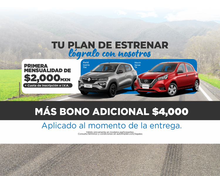 Arranca tu plan con buen autofin